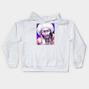 Averroes Pink Portrait | Averroes Artwork 8 Kids Hoodie